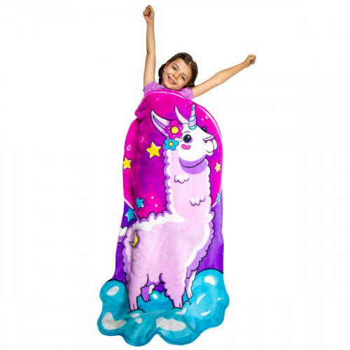 Luvsy Flip Blanket - Llamacorn, 2 Blankets in 1
