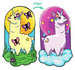 Luvsy Flip Blanket - Llamacorn, 2 Blankets in 1