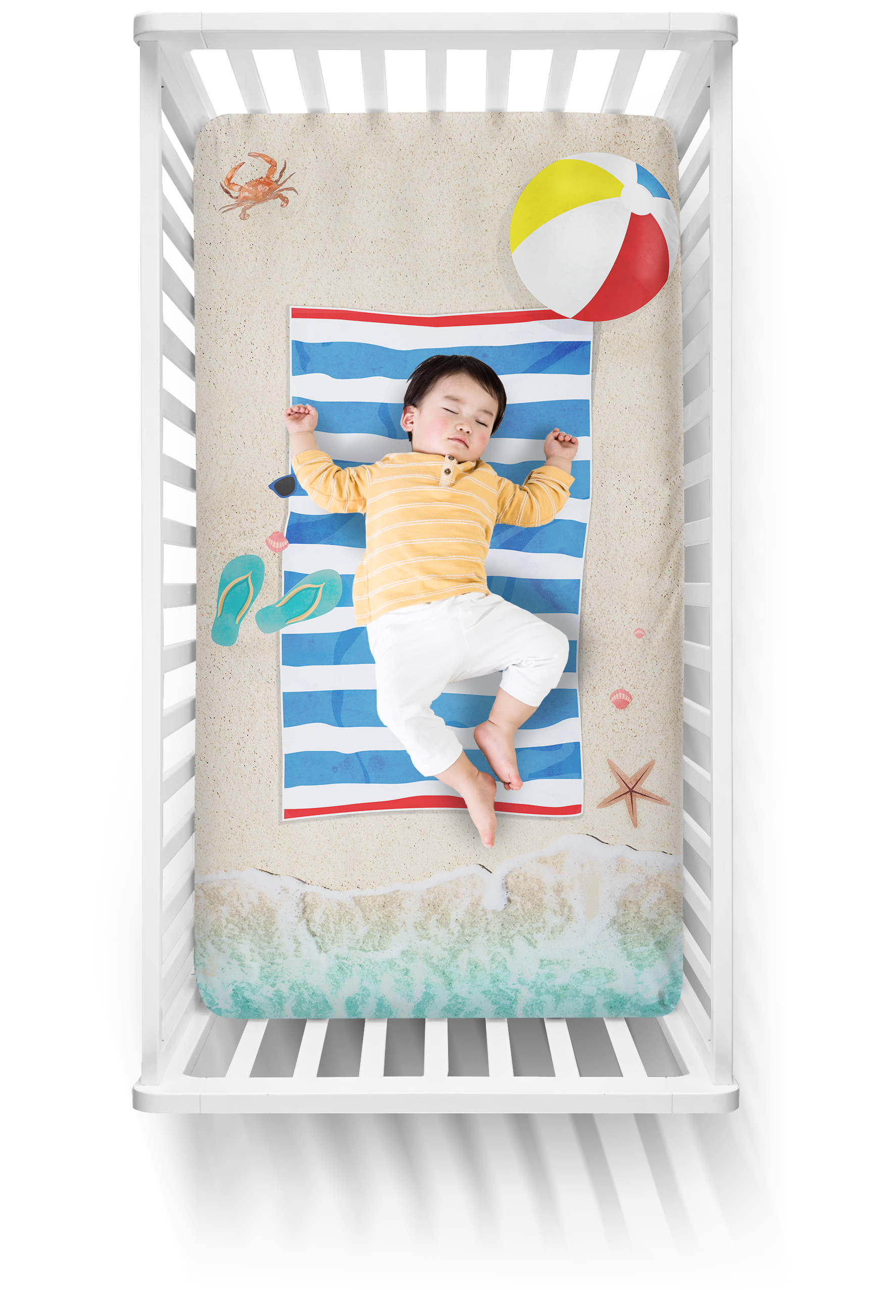 Photo op top crib sheet